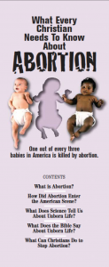What Every Christian Needs to Know About Abortion booklet